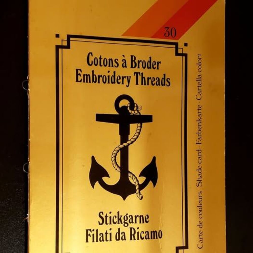 RARE Collector's Emroidery Threads Original Sale Samles Card Book English French